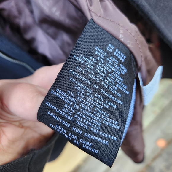 NWT Cole Haan Signature Men's Wool Plush Car Coat - Size Large - Picture 11 of 14